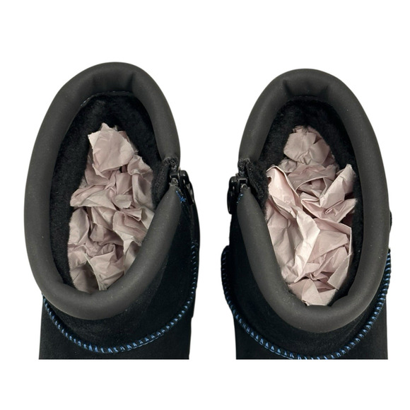 Koolaburra by UGG Koola Mini Hybrid Waterproof Black Suede Boots Womens 7 New - Picture 10 of 14